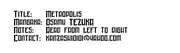 MANGA: Metropolis